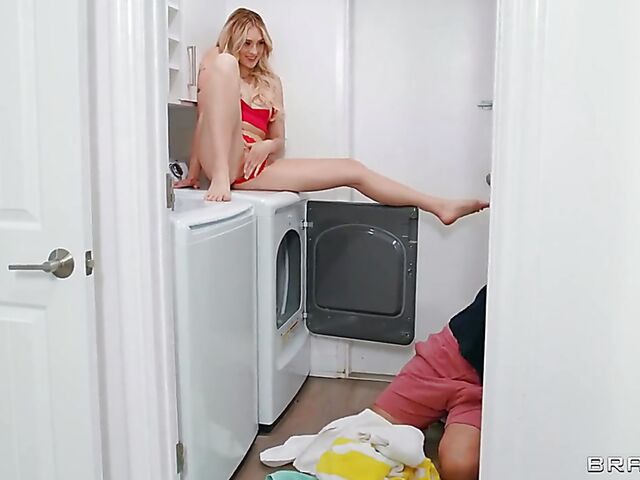 Loud fuck with Keiran Lee's sexy blonde roommate Charlotte Sins