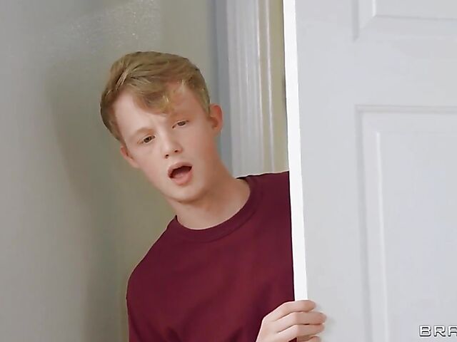 Jessica Ryan -  MILF shower surprise and sex with her curious stepson