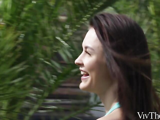 Alyssa Bounty & Alya Stark - Lesbian shower in the summer