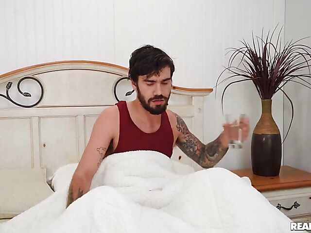 Inked big tit ebony Gogo Fukme caught and fucked by a white guy