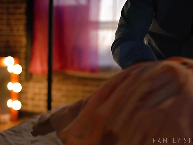 Disobedient young babe Maya Woulfe gets pounded hard by her stepdaddy