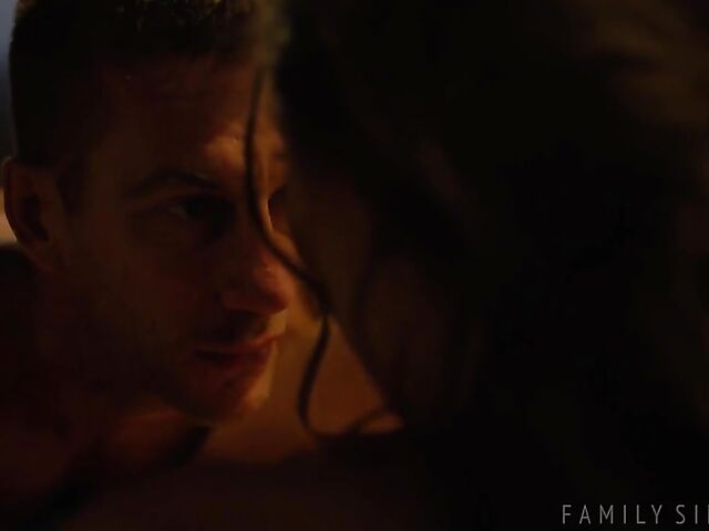 Disobedient young babe Maya Woulfe gets pounded hard by her stepdaddy