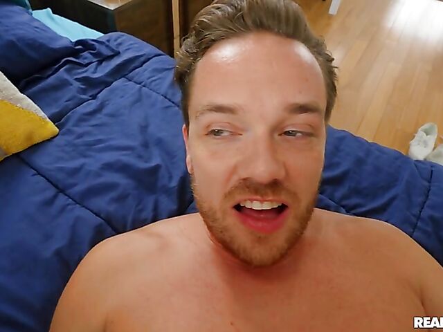 2 girls 1 guy with insatiable college hotties Katie Kush and Aubree Valentine