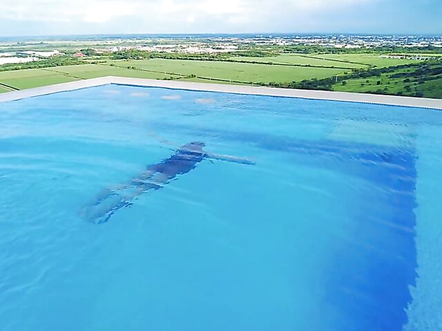 Liloo & Dulce - Exotic nude girls pool and bed lesbian erotic video