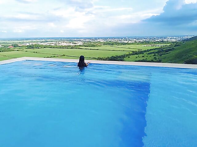 Liloo & Dulce - Exotic nude girls pool and bed lesbian erotic video