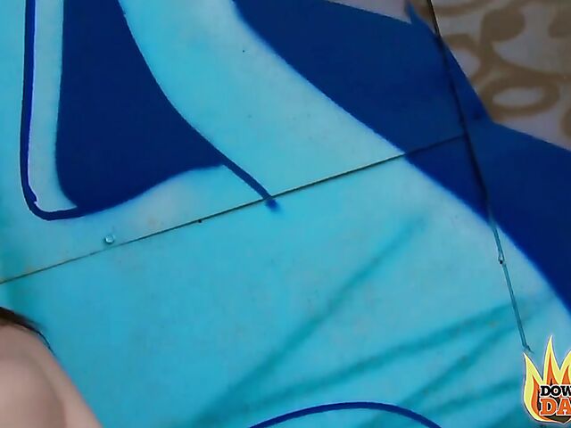 Interracial public POV threesome with slutty Lullu Gun