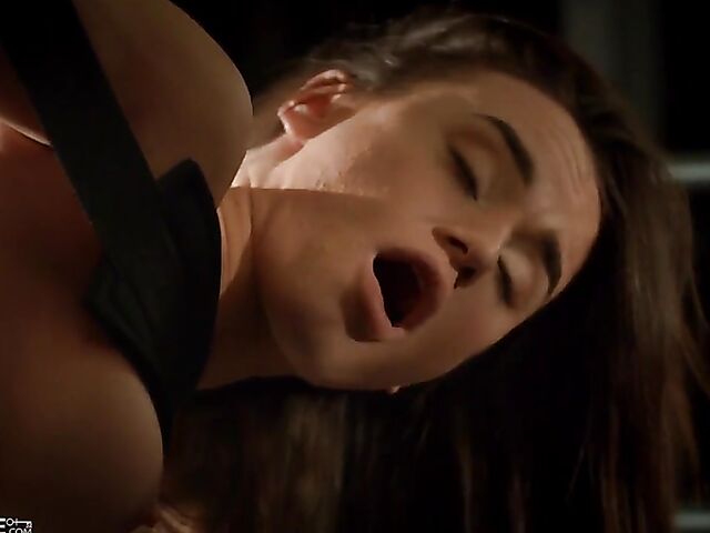 Sex swing fuck in the gym at night with Lana Roy