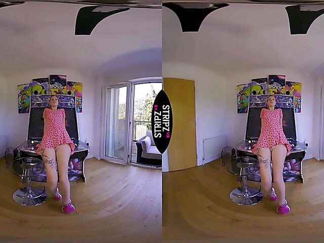 Get your VR glasses ready to watch Gracie Love take off her sexy dress