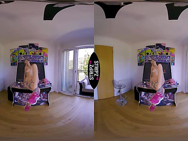 Get your VR glasses ready to watch Gracie Love take off her sexy dress