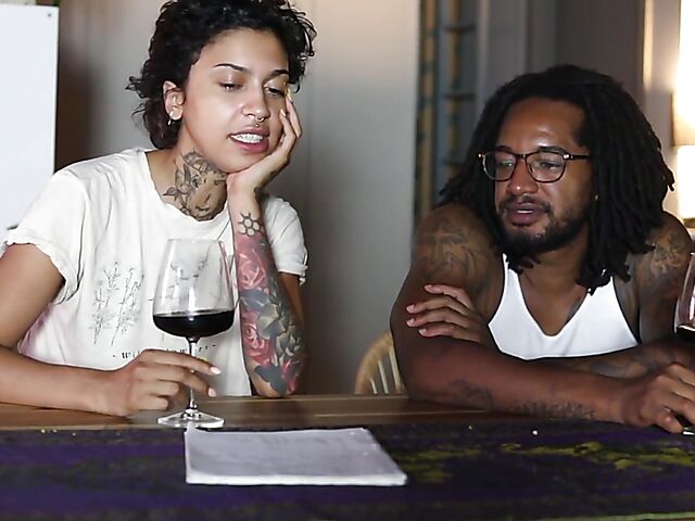 Ravyn & Sam - Exotic couple's kitchen sex video