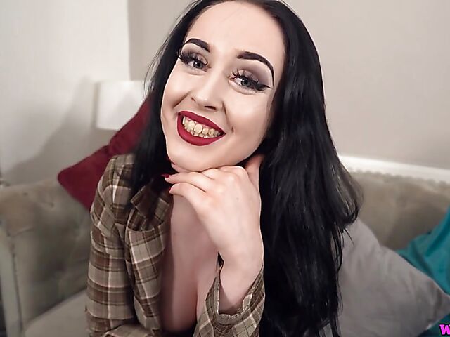 British JOI with beautiful brunette Ellie Louis who wants you to cum on her perfect tits