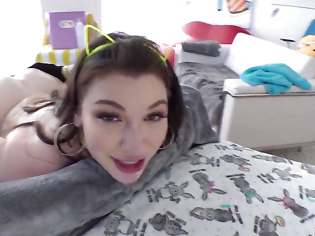 Ass eating and anal fuck right in front of the cam with cute Lily Lou