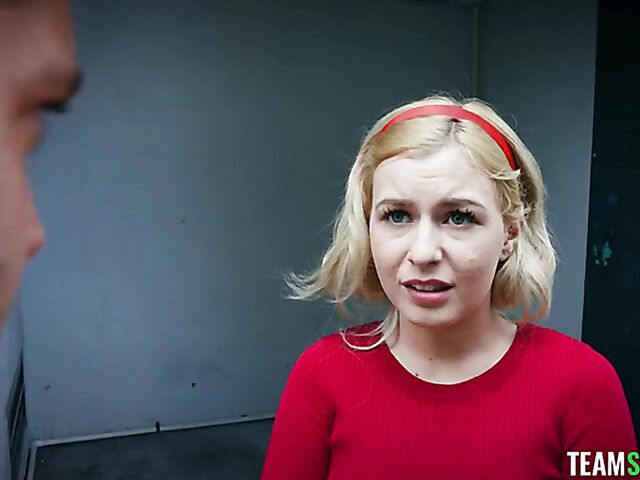 Innocent looking horny teen Minxx Marley gets what she wants