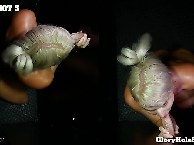 London River - Cum hungry MILF gloryhole blowjobs in POV