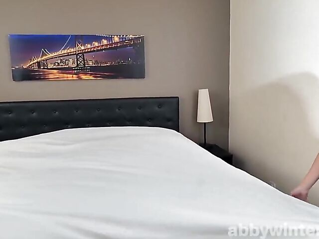 Flexible teen Nicole T shows her young pussy in bed