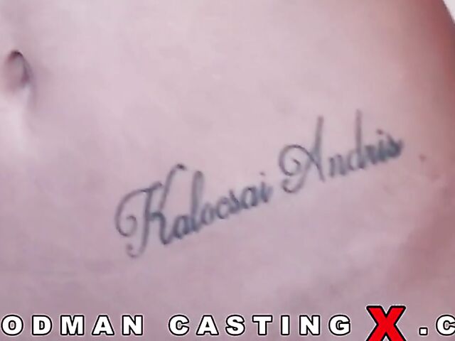 Braza Corazon's first DP gangbang casting with Woodman