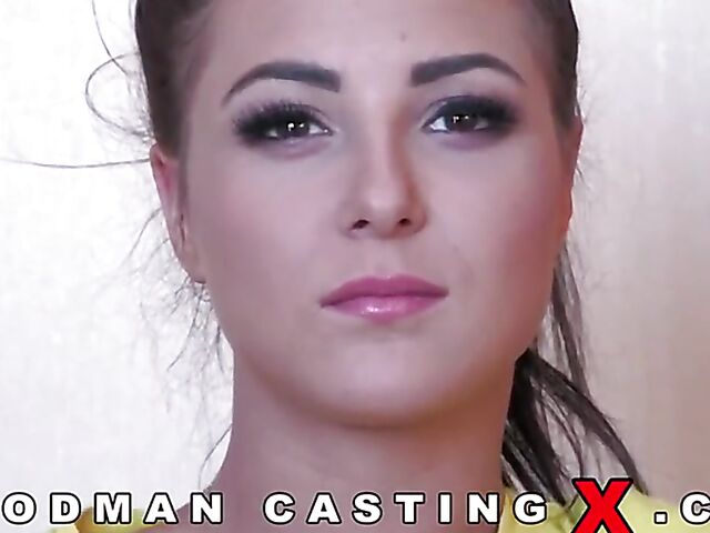 Braza Corazon's first DP gangbang casting with Woodman