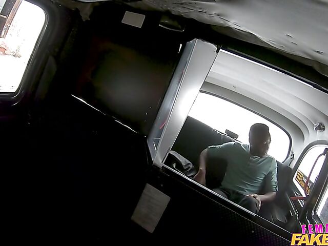 Car interracial fuck with big titted taxi driver Sofia Lee