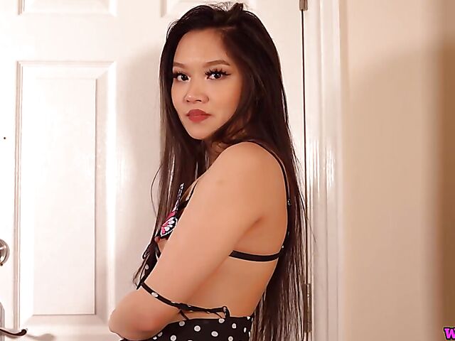 Asian lingerie tease with exotic JOI babe Louisa Lu