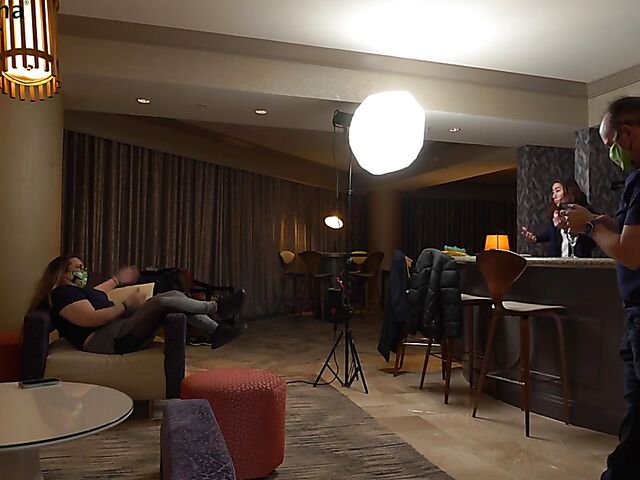 Behind porn shoot with natural pornstar Spencer Bradley