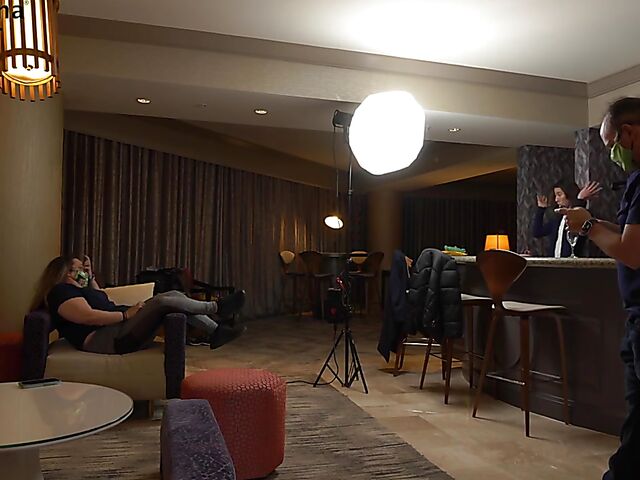 Behind porn shoot with natural pornstar Spencer Bradley