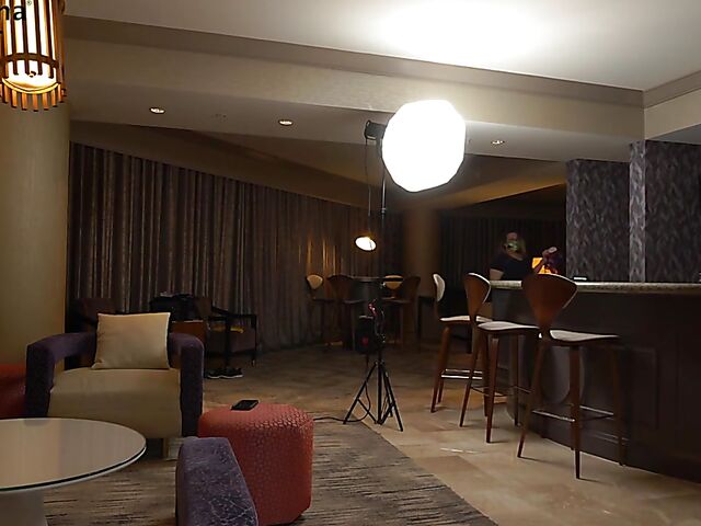 Behind porn shoot with natural pornstar Spencer Bradley