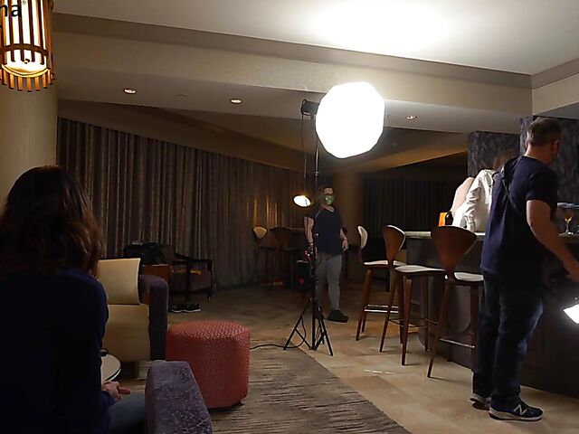 Behind porn shoot with natural pornstar Spencer Bradley