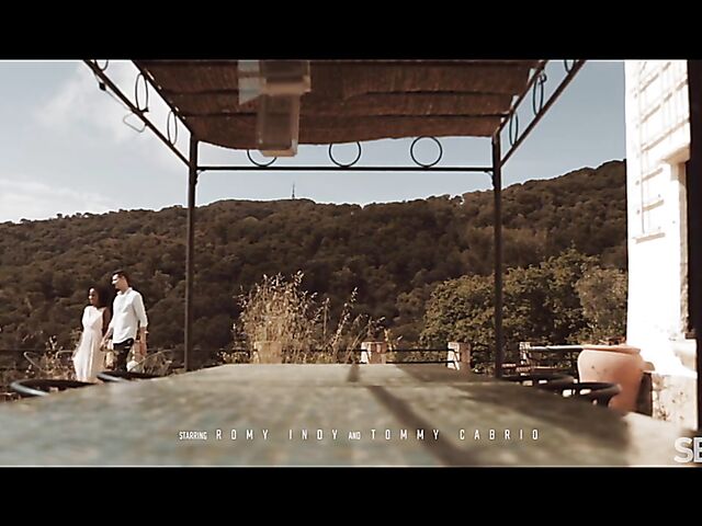 Interracial outdoor sensual loving with ebony goddess Romy Indy