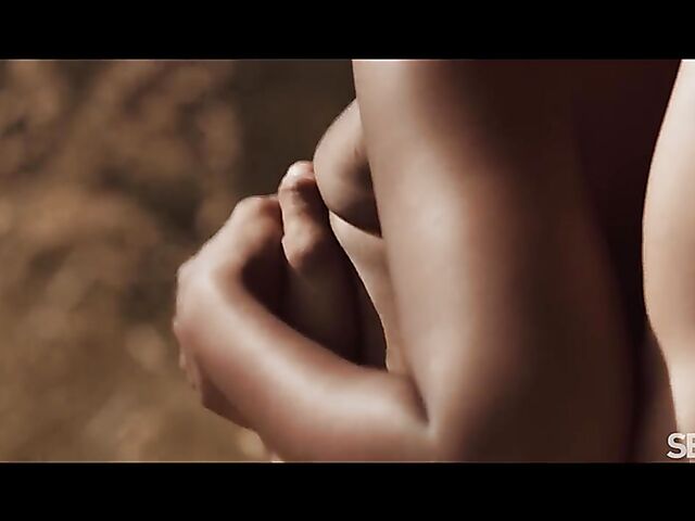 Interracial outdoor sensual loving with ebony goddess Romy Indy