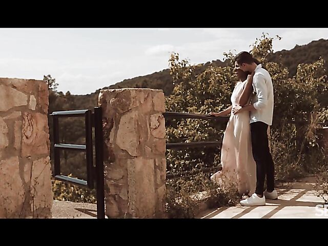 Interracial outdoor sensual loving with ebony goddess Romy Indy