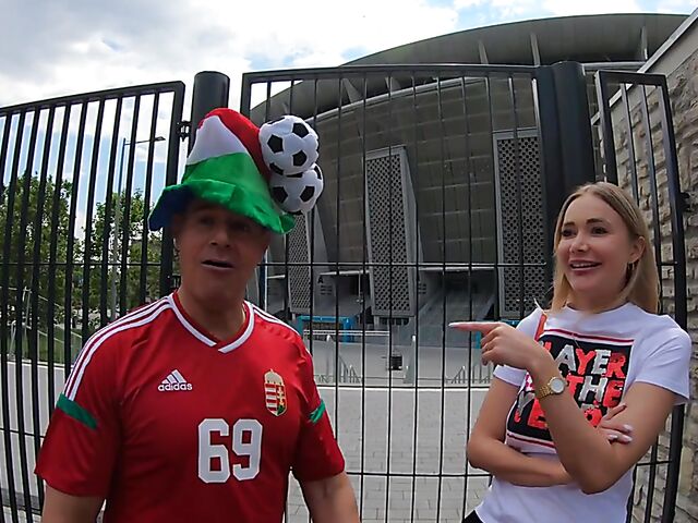 Dirty soccer fans have POV sex with Venera Maxima