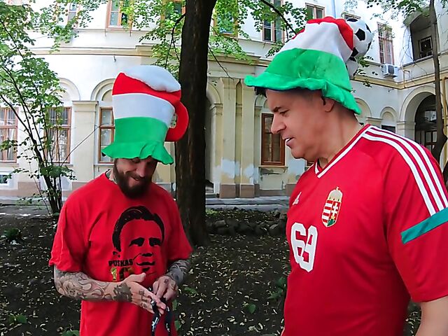 Dirty soccer fans have POV sex with Venera Maxima