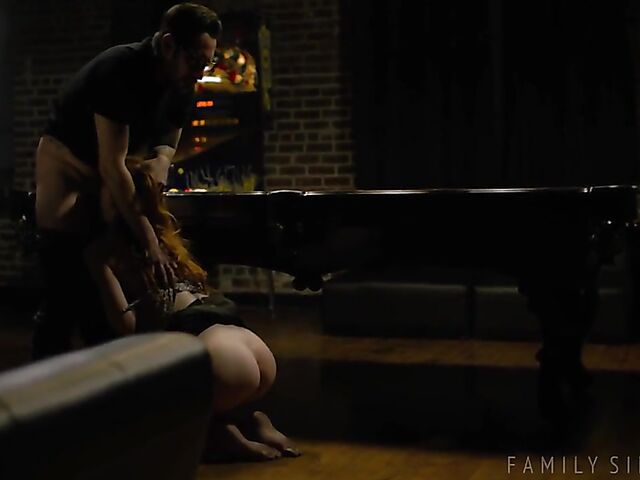 Pool table fuck in the dark with slim redhead Jane Rogers
