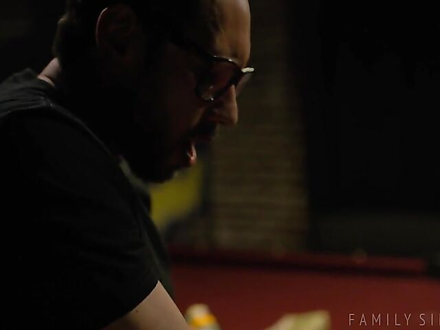 Pool table fuck in the dark with slim redhead Jane Rogers