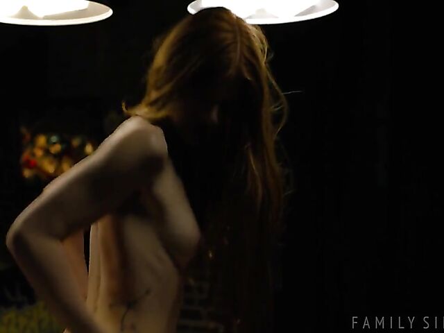 Pool table fuck in the dark with slim redhead Jane Rogers