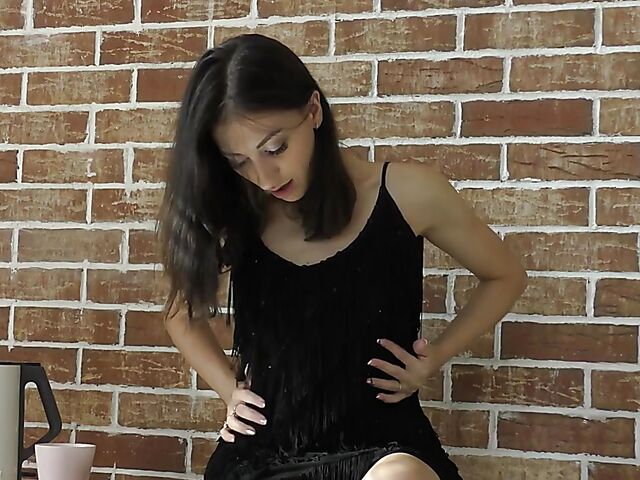 Morning coffee and humping masturbation with Danaa