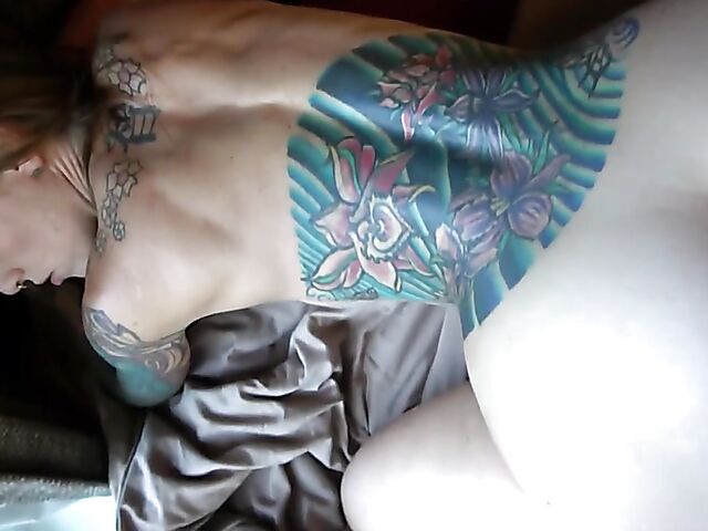 Tricia Oaks - Lovely stepmom with tattoo POV in her son's room