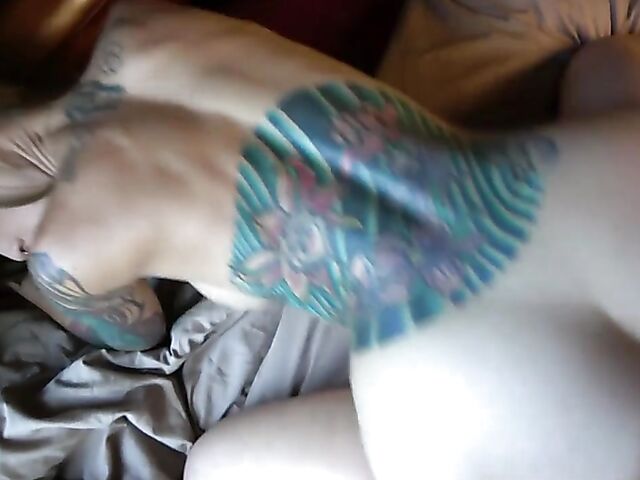 Tricia Oaks - Lovely stepmom with tattoo POV in her son's room