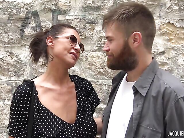 French interracial DP with 40 year old MILF Charlotte