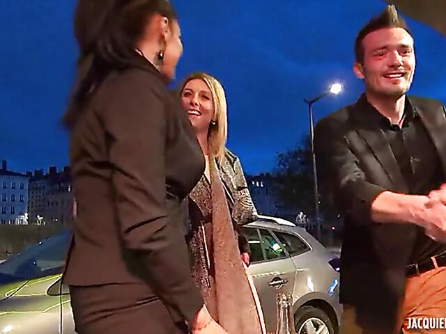 French foursome in Lyon with adventurous milfs Clelie and Emma