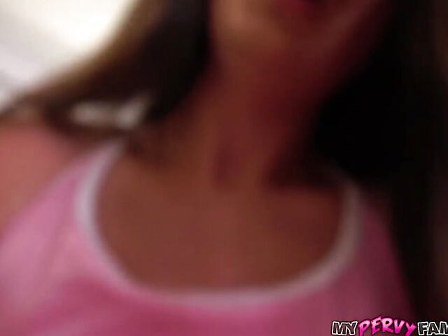 POV sex sessions with naughty step-daughter Kiki Klout