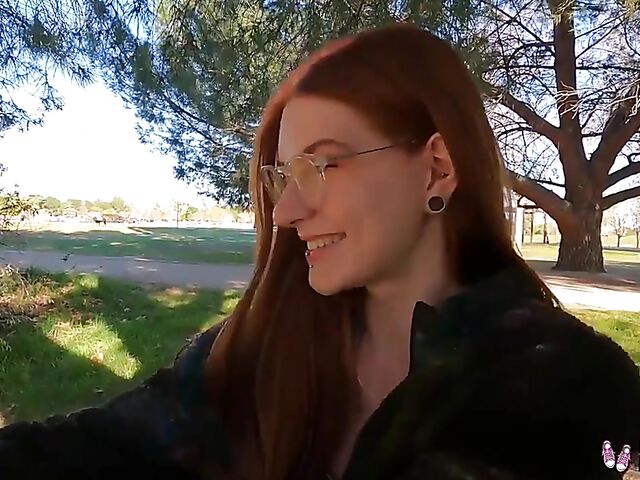 Jane Rogers is a cute redhead with pierced nipples looking for something new in bed