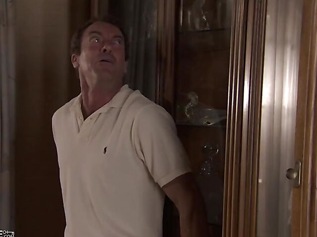 Andy San Dimas and Randy Spears have hot sex on the couch