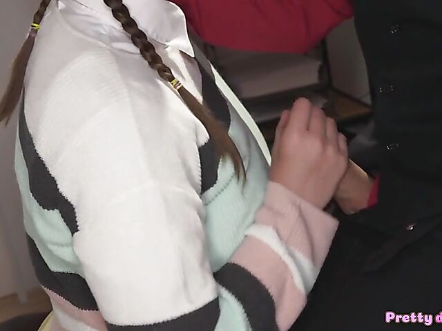 Taylee  Wood - Curvy teen with big booty and tits fucks young professor