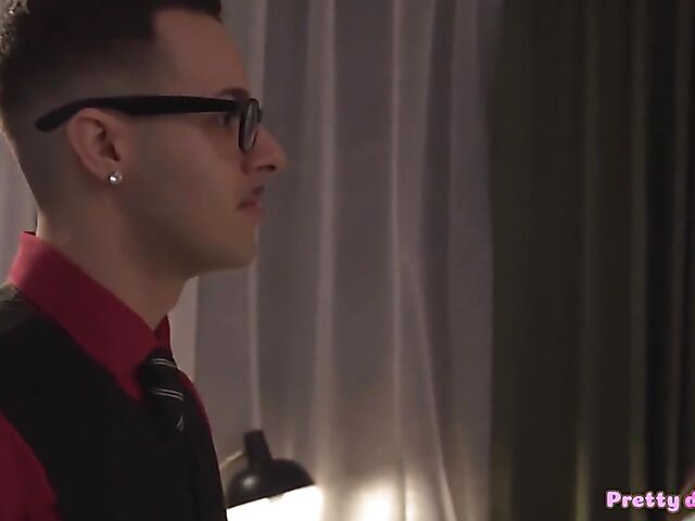 Taylee  Wood - Curvy teen with big booty and tits fucks young professor