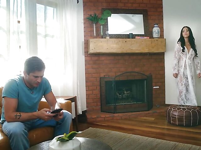 Ghost fuck fantasy with cute brunette Alina Lopez