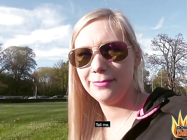 German POV with blonde Lena Nitro getting fucked in her pussy and ass