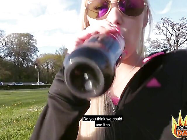 German POV with blonde Lena Nitro getting fucked in her pussy and ass