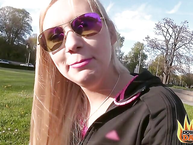 German POV with blonde Lena Nitro getting fucked in her pussy and ass