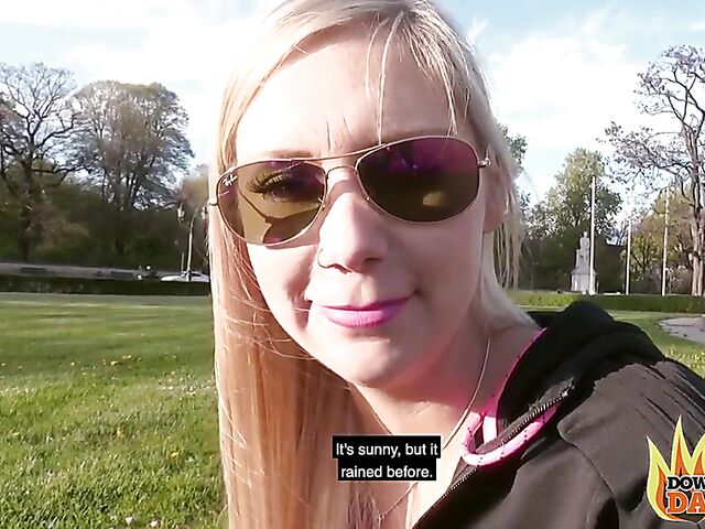 German POV with blonde Lena Nitro getting fucked in her pussy and ass